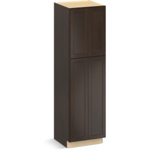 RELIABILT Parkstone II Tall Cabinet, Espresso Stained, 24" W, 4 Doors, Fully Assembled - 641132 | Lowe's Pro Supply